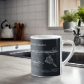 SR-71 Blackbird - Flugzeugkonzepte PD Kaffeetasse