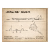 SR-71 Blackbird - Flugzeugkonzepte SD Fotodruck (Vorne)