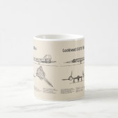SR-71 Blackbird - Flugzeugkonzepte SD Kaffeetasse (Mittel)