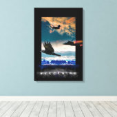 SR-71 Blackbird HIGH RANGERS Canvas Print Leinwanddruck (Insitu (Holzboden))