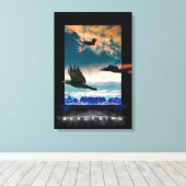 SR-71 Blackbird HIGH RANGERS Canvas Print Leinwanddruck (Insitu (Holzboden))