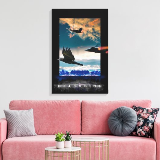 SR-71 Blackbird HIGH RANGERS Canvas Print Leinwanddruck (Insitu (Wohnzimmer))