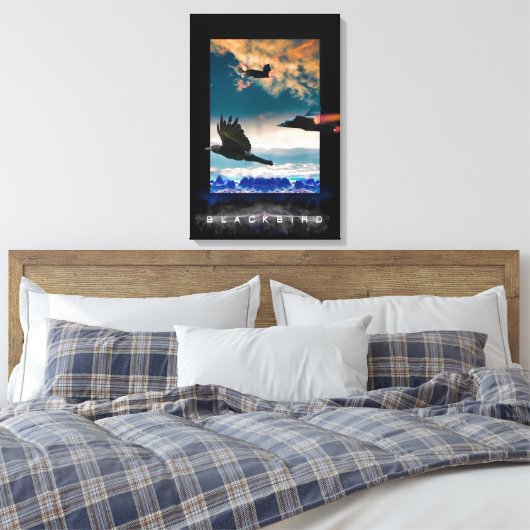 SR-71 Blackbird HIGH RANGERS Canvas Print Leinwanddruck (Insitu (Schlafzimmer))