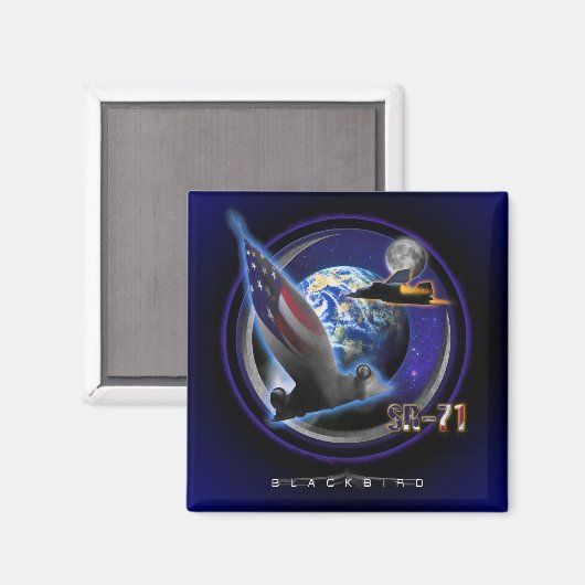 SR-71 Blackbird HIGH RANGERS Magnet (Vorderseite/Rückseite)