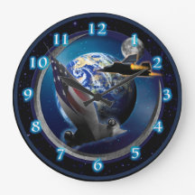 SR-71 Blackbird HIGH RANGERS Round Clock