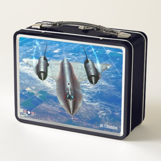 SR-71 BLACKBIRD METALL BROTDOSE (Rückseite)