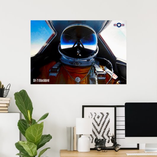 SR-71 BLACKBIRD PILOT POSTER (Heimbüro)