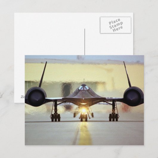 SR 71 Blackbird Postcard Postkarte (Vorne/Hinten)