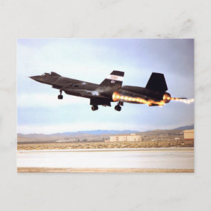 SR 71 Blackbird Postcard Postkarte