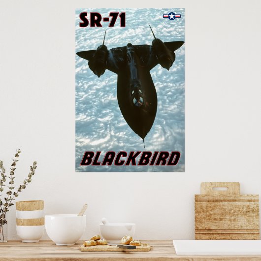 SR-71 BLACKBIRD POSTER (Küche)