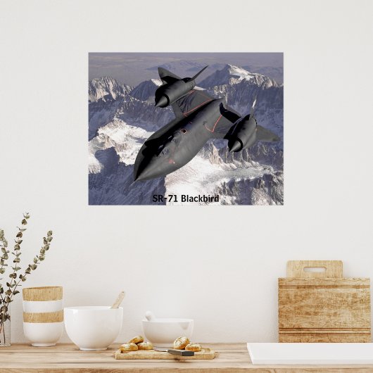SR-71 Blackbird Poster (Küche)