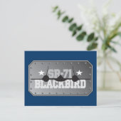 SR-71 Blackbird Postkarte (Stehend Vorderseite)