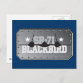 SR-71 Blackbird Postkarte (Vorne/Hinten)