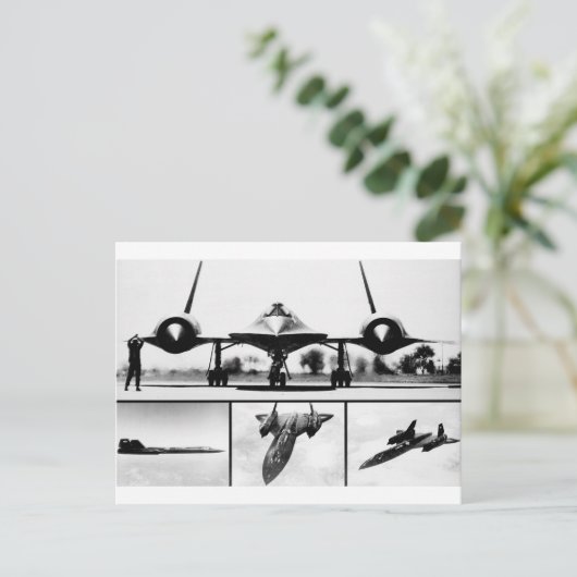 SR-71 BLACKBIRD POSTKARTE (Stehend Vorderseite)