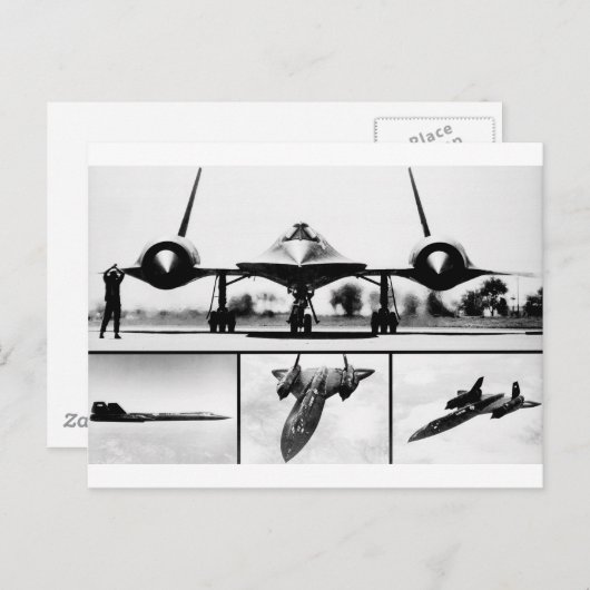 SR-71 BLACKBIRD POSTKARTE (Vorne/Hinten)