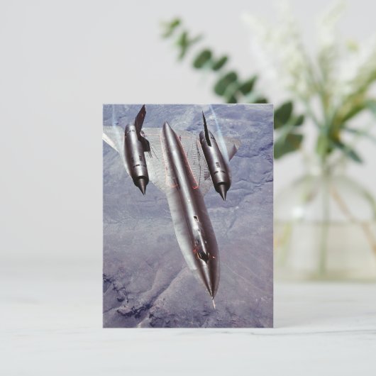 SR-71 Blackbird Postkarte (Stehend Vorderseite)