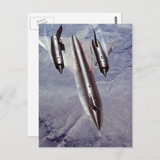SR-71 Blackbird Postkarte (Vorne/Hinten)
