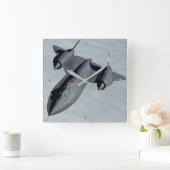 SR-71 BLACKBIRD QUADRATISCHE WANDUHR (Zuhause)