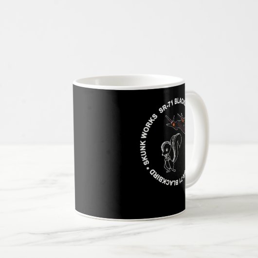 SR-71 Blackbird-Skunk Works Kaffeetasse (VorderseiteRechts)