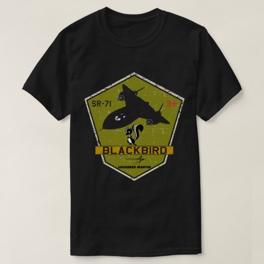 SR-71 Blackbird Skunkworks - Grunge Style    T-Shirt (Design vorne)