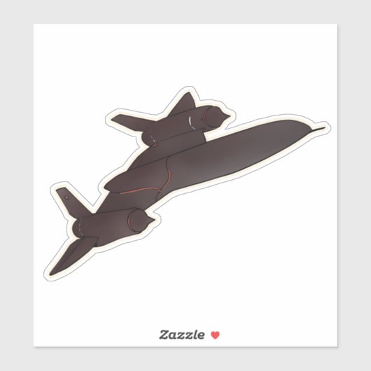 SR-71 Blackbird, Spy Flugzeug Aircraft Aufkleber (Blatt)