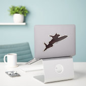 SR-71 Blackbird, Spy Flugzeug Aircraft Aufkleber (Laptop auf Schreibtisch)