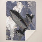 SR-71 BLACKBIRD SPY-FLUGZEUG SHERPADECKE (Vorderseite)