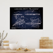 SR-71 Blueprint Poster (Küche)