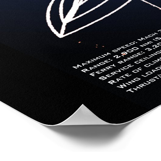 SR-71 Blueprint Poster (Ecke)