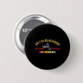 Sr-71a Blackbird Vietnam Veteran Sr 71 Blackbird A Button (Vorne & Hinten)