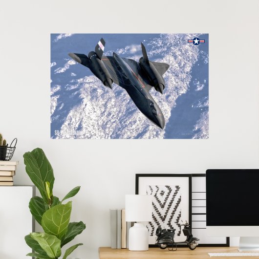 SR-71B BLACKBIRD POSTER (Heimbüro)