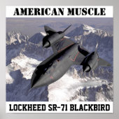 SR-71BlackbirdLockheed: AMERIKANISCHER MUSKEL Poster (Vorne)