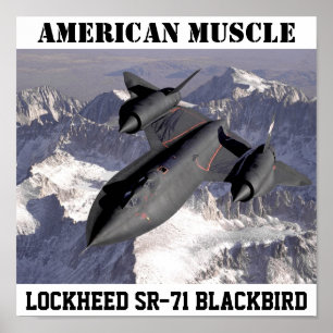 SR-71BlackbirdLockheed: AMERIKANISCHER MUSKEL Poster