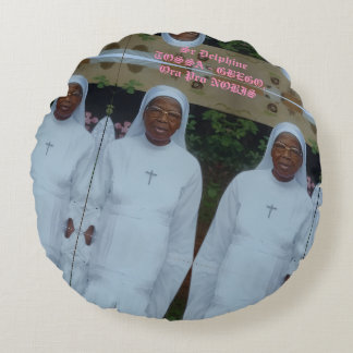 Sr Delphine TOSSA GBEGO aus der Republik BENIN Rundes Kissen