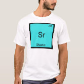 Sr - Haie Funny Element Chemistry Symbol T - Shirt (Vorderseite)