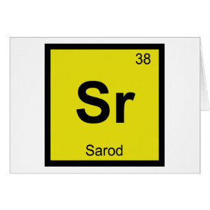 Sr - Sarod Musik Chemie Periodensystem Symbol