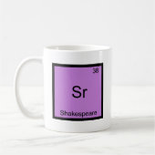 Sr. Shakespeare Funny Chemistry Element Symbol Kaffeetasse (Links)