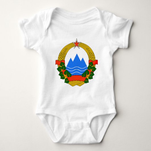 SR Slowenien-Wappen Baby Strampler (Vorderseite)