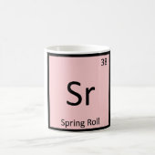 Sr.: Spring Roll Appetizer Chemistry Symbol Kaffeetasse (Mittel)
