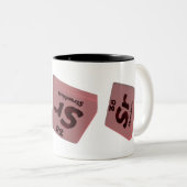 Sr-Strontium Zweifarbige Tasse (VorderseiteRechts)