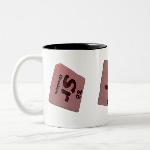Sr-Strontium Zweifarbige Tasse
