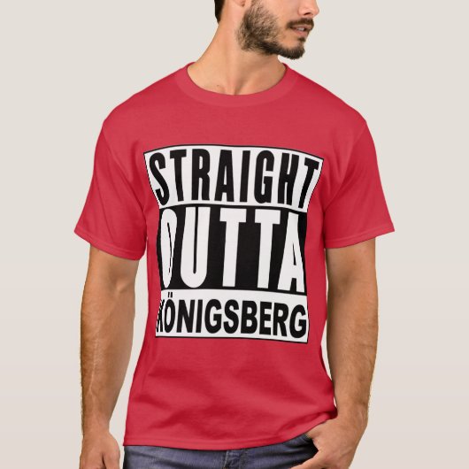 Sraight Outta Konigsberg East Prussia Active funny T-Shirt (Vorderseite)