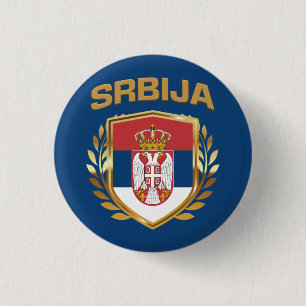 Srbija Flag-Schild Serbien Button