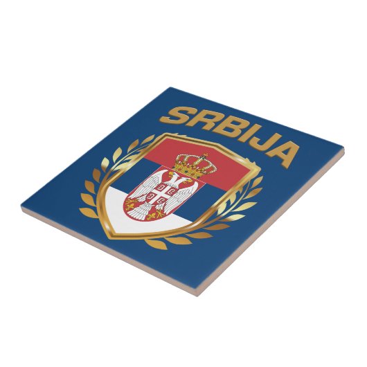 Srbija Flag-Schild Serbien Fliese (Seite)