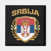 Srbija Flag-Schild Serbien Magnet (Vorne)