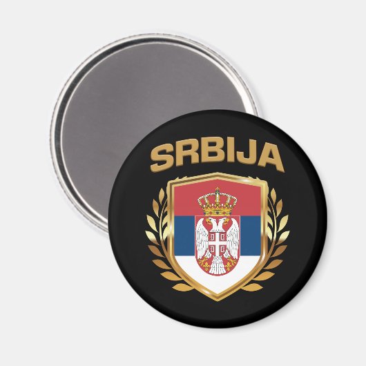 Srbija Flag-Schild Serbien Magnet (Vorderseite/Rückseite)