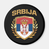 Srbija Flag-Schild Serbien Magnet (Vorne)