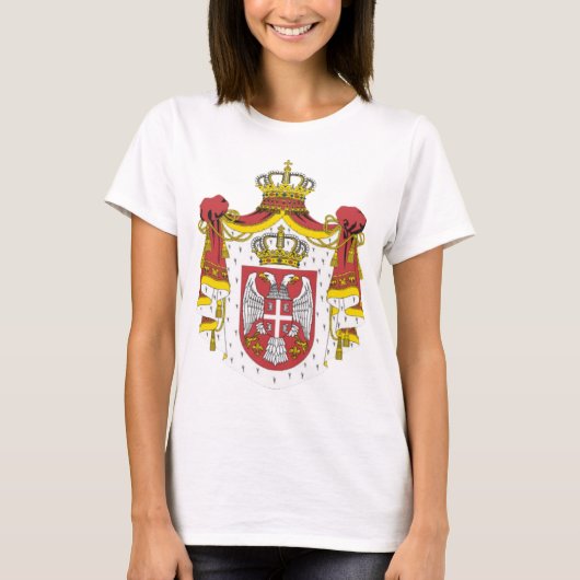 Srbija Grb - Veliki/serbisches Wappen - groß T-Shirt (Vorderseite)