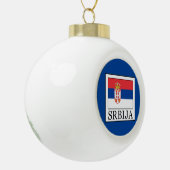 Srbija Keramik Kugel-Ornament (Links)