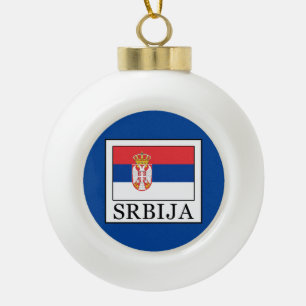 Srbija Keramik Kugel-Ornament